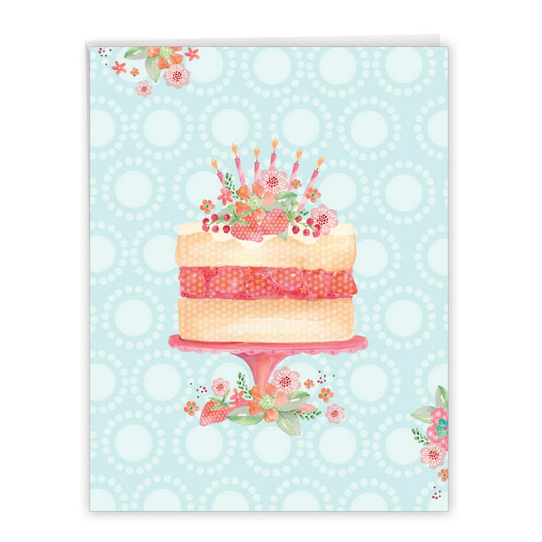 Chalk and Roses J6479CBDG Jumbo Birthday Card Extr... Birthday With Envelope